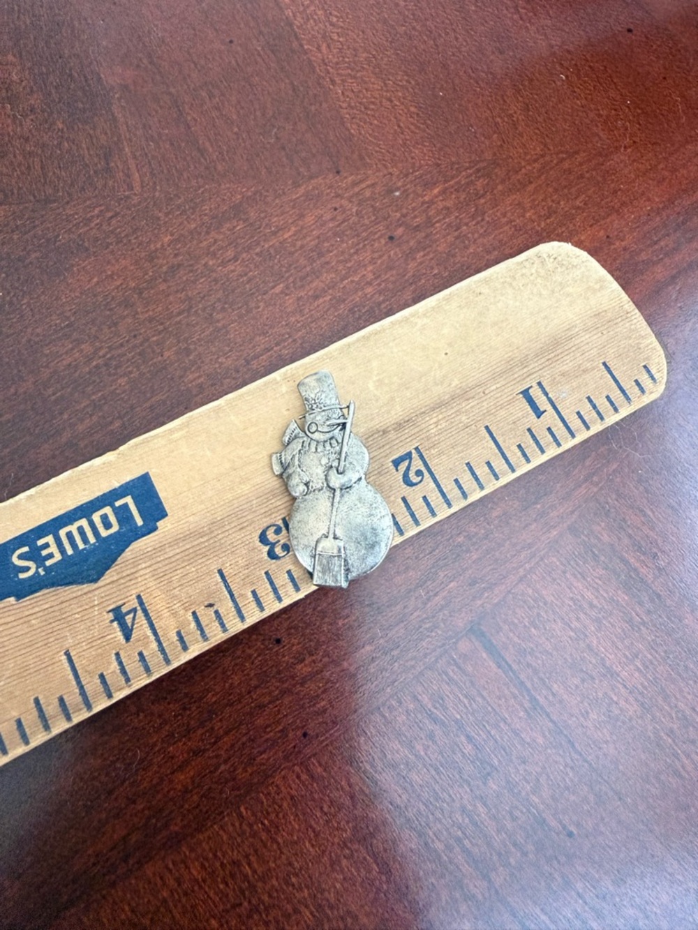 Vintage Snowman Brooch